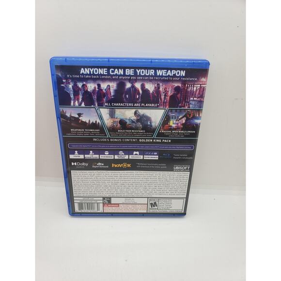 Watch Dogs Legion PS4 Video Game Complete Case Disc Upgradeable to PS5 Ubisoft - Picture 2 of 5